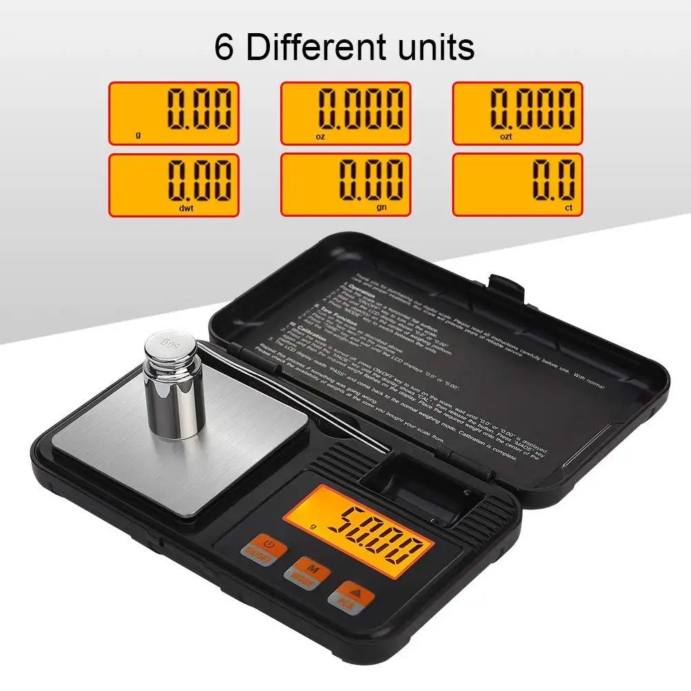298 Precision Portable Electronic Scale Mini High Precision Balance 0.001g Precision Jewelry Millimeter Small Gram Scale