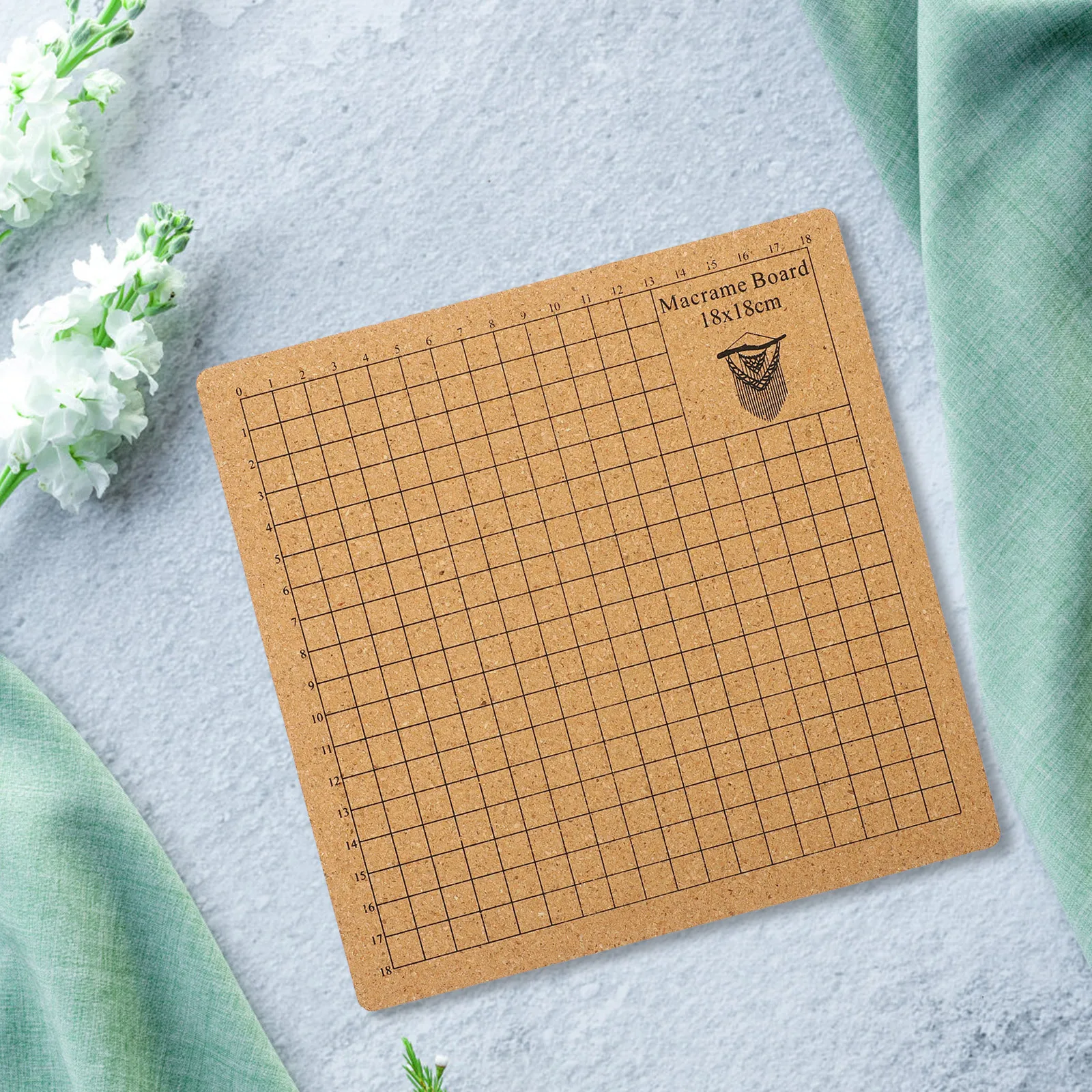 1 مجموعة الفلين مكرامية مجلس كيت غرامة الحرفية شبكة المجلس لمشاريع العقد مع دبابيس T قوية DIY المنسوجة الملحقات