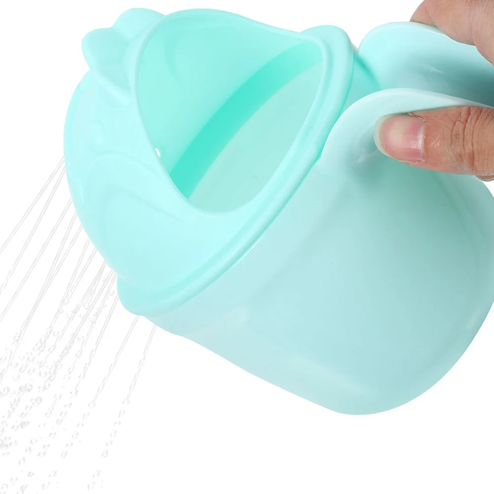 

2Pcs Baby Rinse Cups Bathroom Kids Rinse Cup Bath Mug Toddler Shower Cap Kids Hair Washing Cups Easy Control