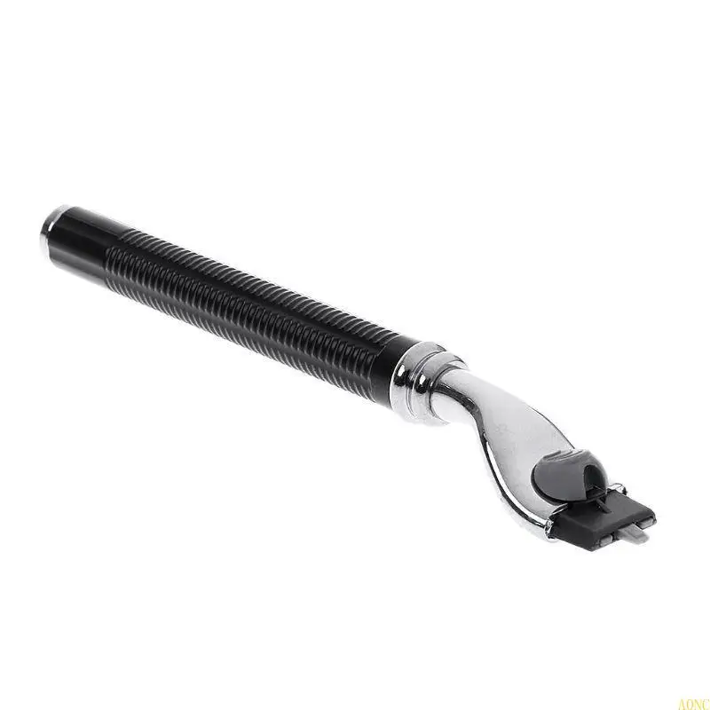 A0NC Manual seguridad giratorio para maquinilla afeitar capas, sin cuchillas, recorte barba para hombres para