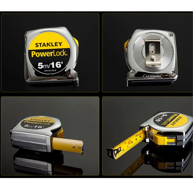 Stanley 1 Piece Ⅱ POWERLOCK Tape Measure Steel Metric 3m 5m 8m Inch 10/16/26\