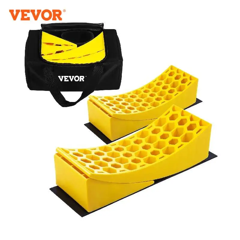 VEVOR Camper Leveler Include 2 Pack RV Leveling Blocks Hold up to 35000 lbs Fast and Precise Leveling for Camper RV Trailer