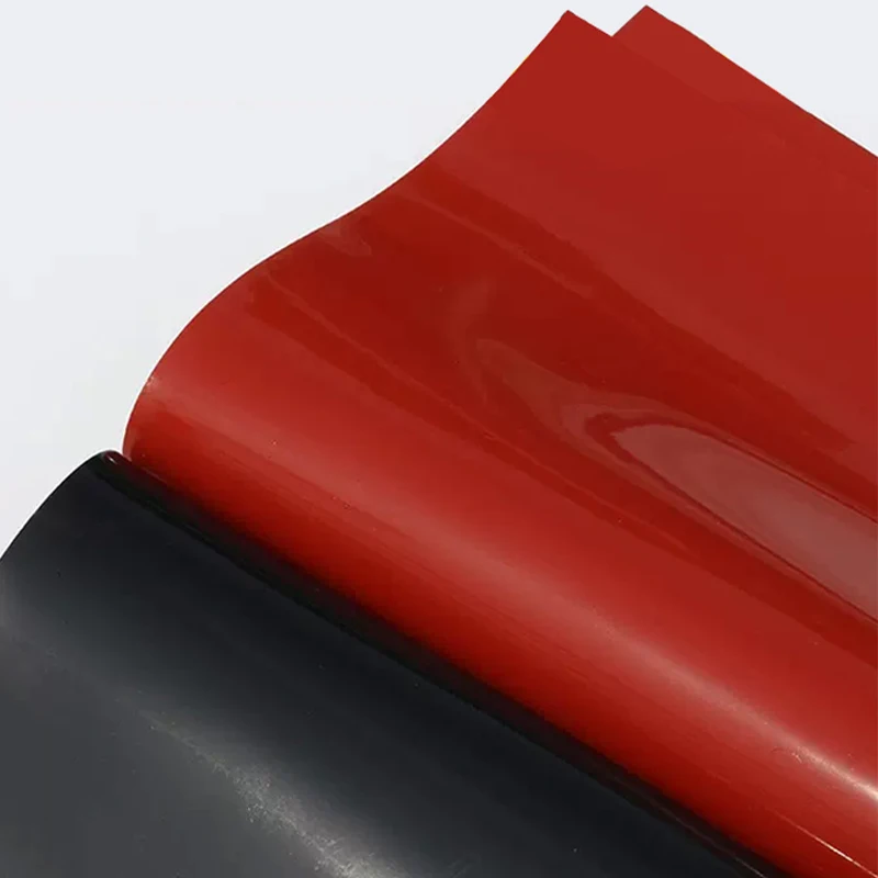 1PCS Black/Red Silicone Rubber Sheet 500x500mm High Temperature Resistant Silicone Rubber Plate Thickness 1-6mm