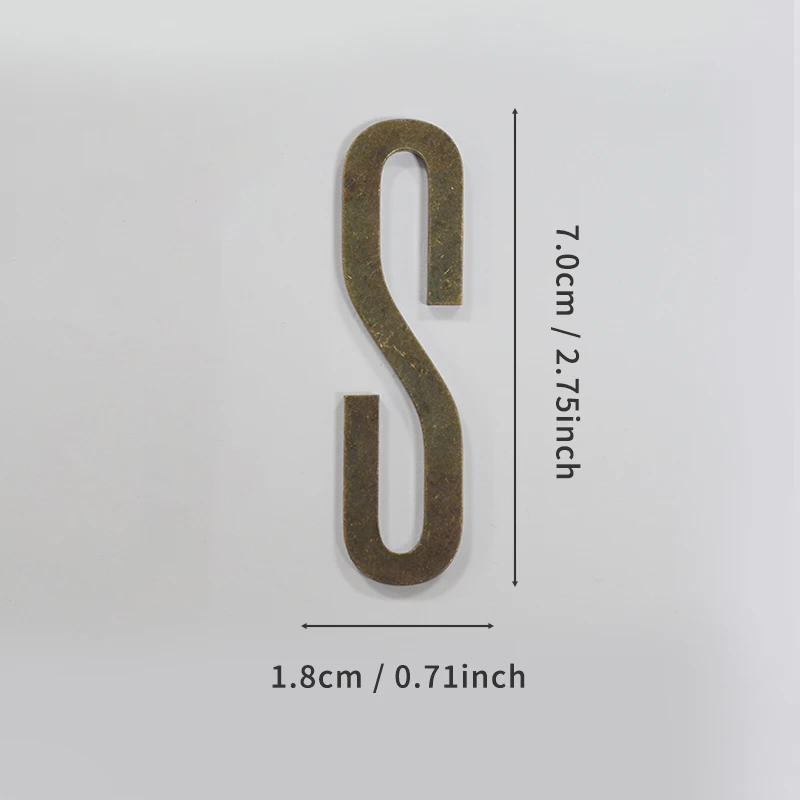 Selbstklebende Hausnummern aus Bronze, englische Alphabetbuchstaben aus Metall für Wohnung, Zimmer, Türschild, Tisch, Briefkasten, Nummernaufkleber, 7 cm – Detail 26