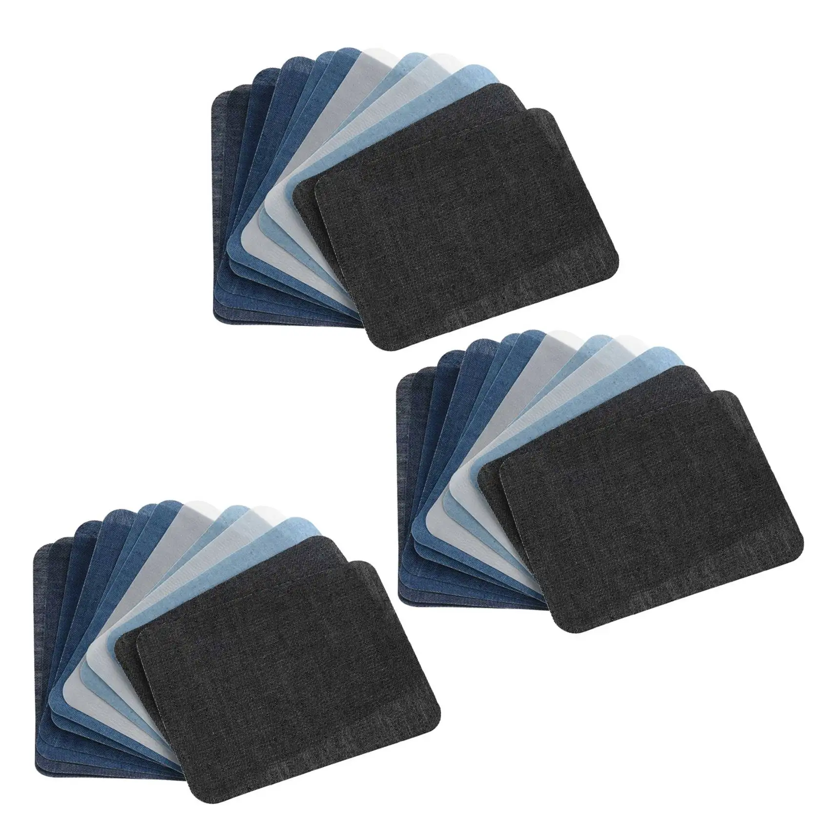NEW-30Pcs Thermal Sticky Iron On Mending Patches Jeans Bag Hat Repair Decor Design