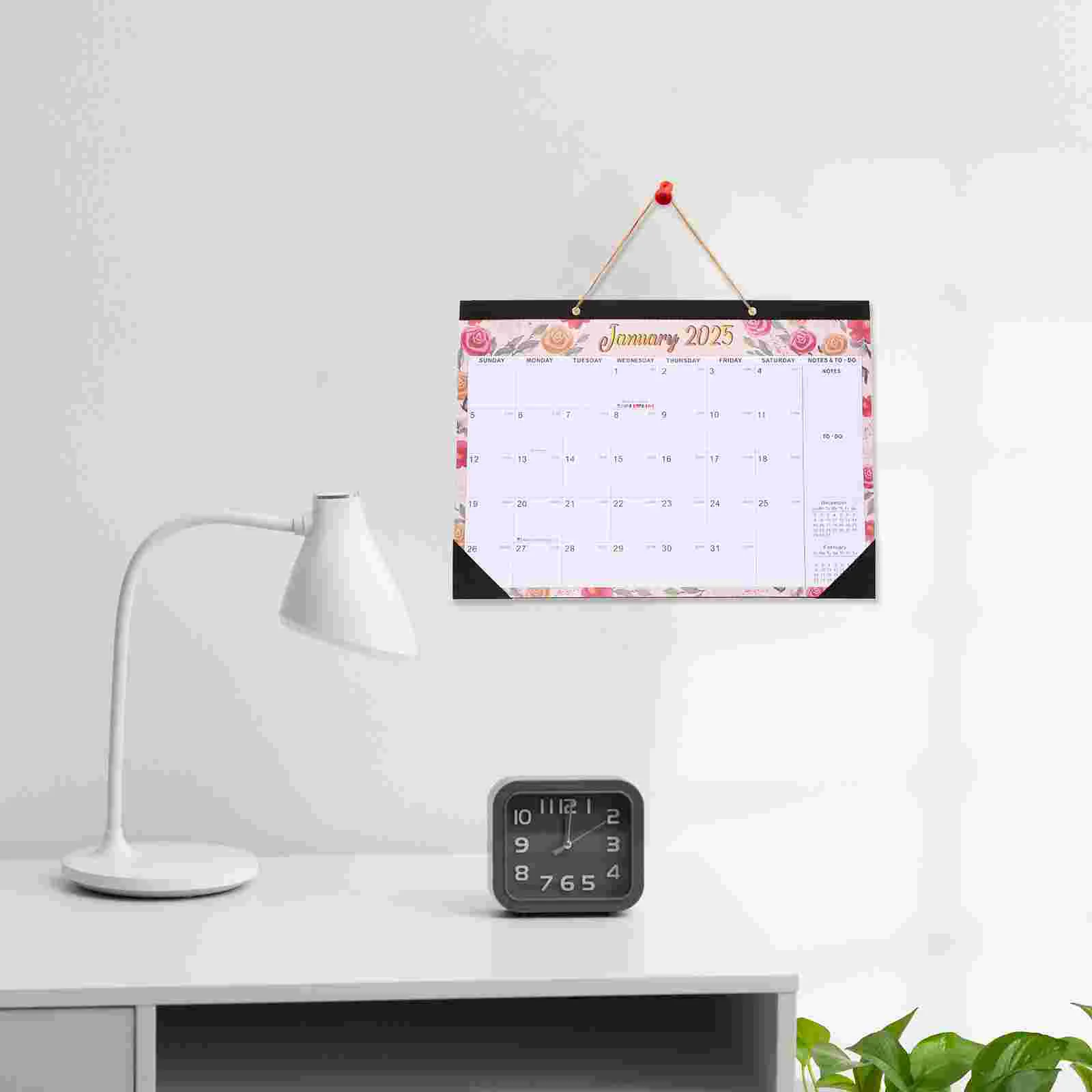 Wall Mounted Hanging Calendar Office To-do List Organizer Paper Month Decorative Planner