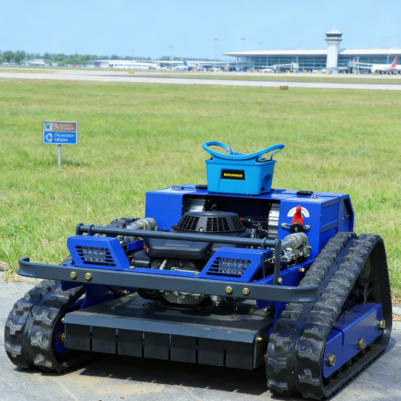 

Customized High Quality 550mm Remote Control Lawn Mower Intelligent Lawn Mower Strong Flail Mowers for Sale