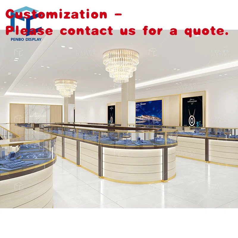 custom.High End Watches and Jewelry Shop Display Design Customized Explosion Proof Tempered Glass Jewellery Shop Furniture Desig