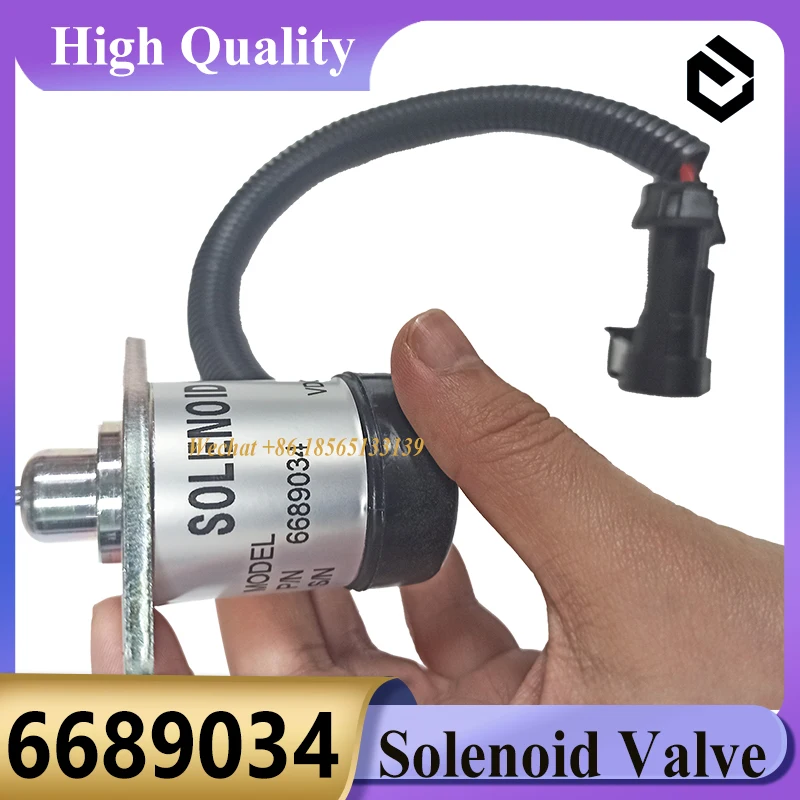6689034 Fuel Shutoff Solenoid Valve 6689034 for Engine T250 T300 T320 T750 T770 T870