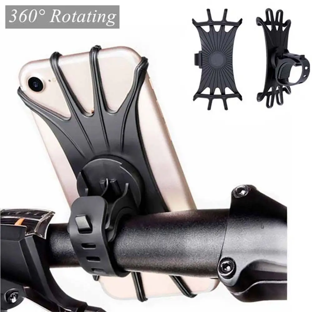 Handlebar Mount Anti-Shock Bicycle Accessories Anti-shake Bicycle Phone Holder Phone Holder for Xiaomi M365 Mobile Bracket