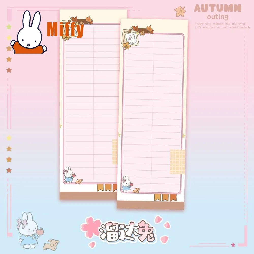 Kawaii Miffy Notepad Cute Rabbit Memo Pad Autumn Scrapbook Planner Weekly Todo List School Office Stationery Diary Journal Gift - view 4