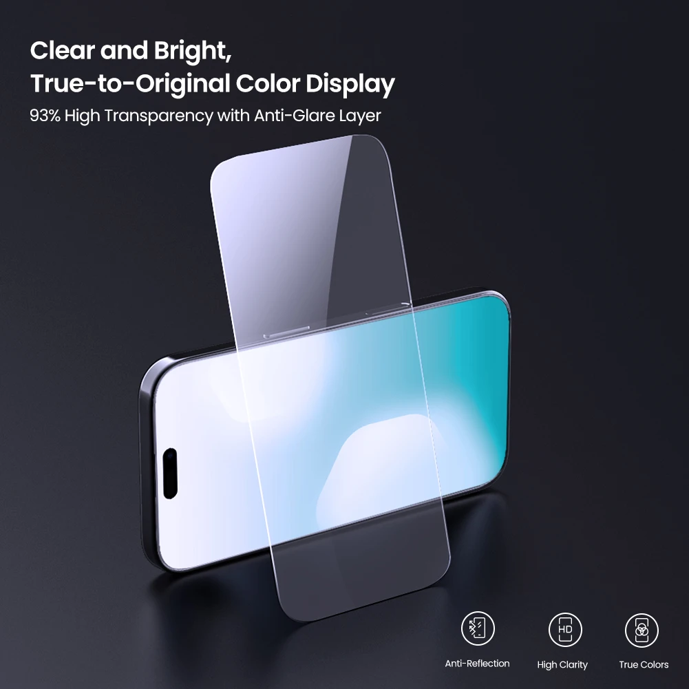 Nillkin – folia ochronna na ekran telefonu, szkło hartowane, odporna na pęknięcia, przeznaczona dla iPhone 18 Pro Max, iPhone Duo 17 Pro Max, seria H+PRO. — zdjęcie produktu 3