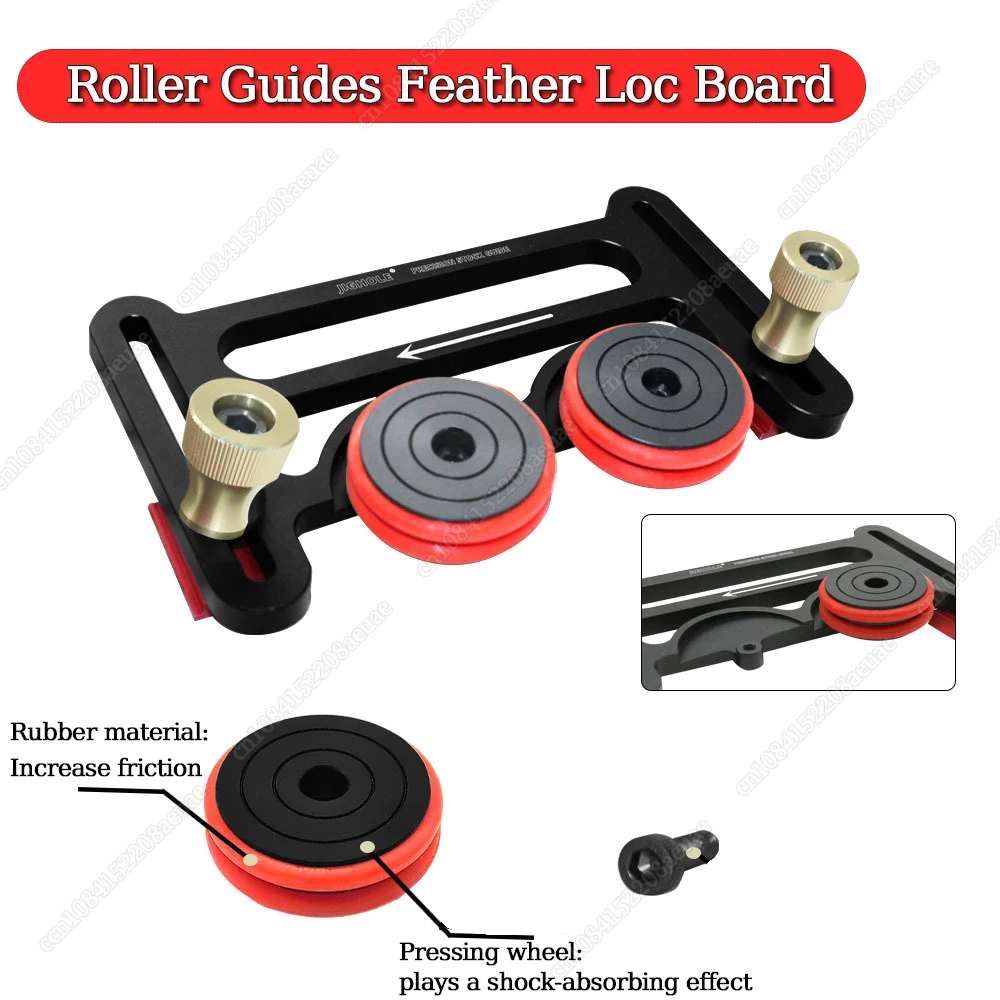 

Roller Guides Feather Loc Board Multi-purpose Clear-Cut Precision Stock Guides Anti Rebound Safety Pushing Auxiliary Tool New