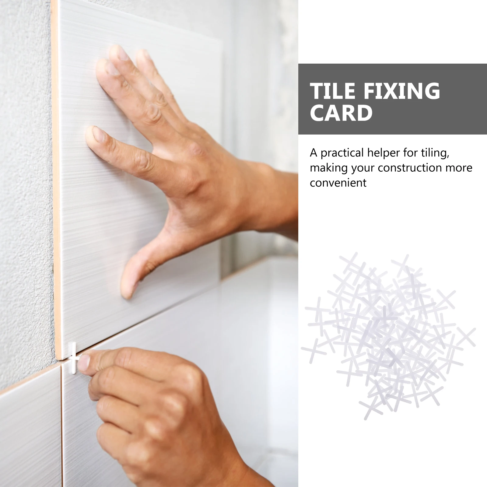 

10000 pcs Ceramic Spacers Cross Floor Tile Spacer Reusable Tile Positioning Tools Wall Flooring Spacing Tool High Hardness Pe