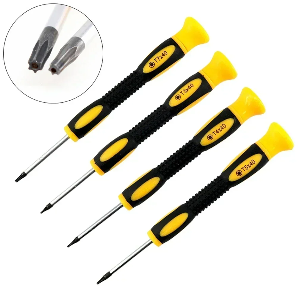 Hexágono Torx Chave de Fenda com Buraco Chave de Fenda Bit para Telefone Computador Reparação Ferramenta Mão 1pc t3 t4 T5h T7h