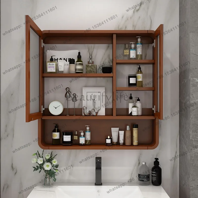 XX.Mirror Organizer Bathroom Cabinet Corner Makeup Storage Paper Decorations Cupboard Display Small Archivadores Salon Furniture