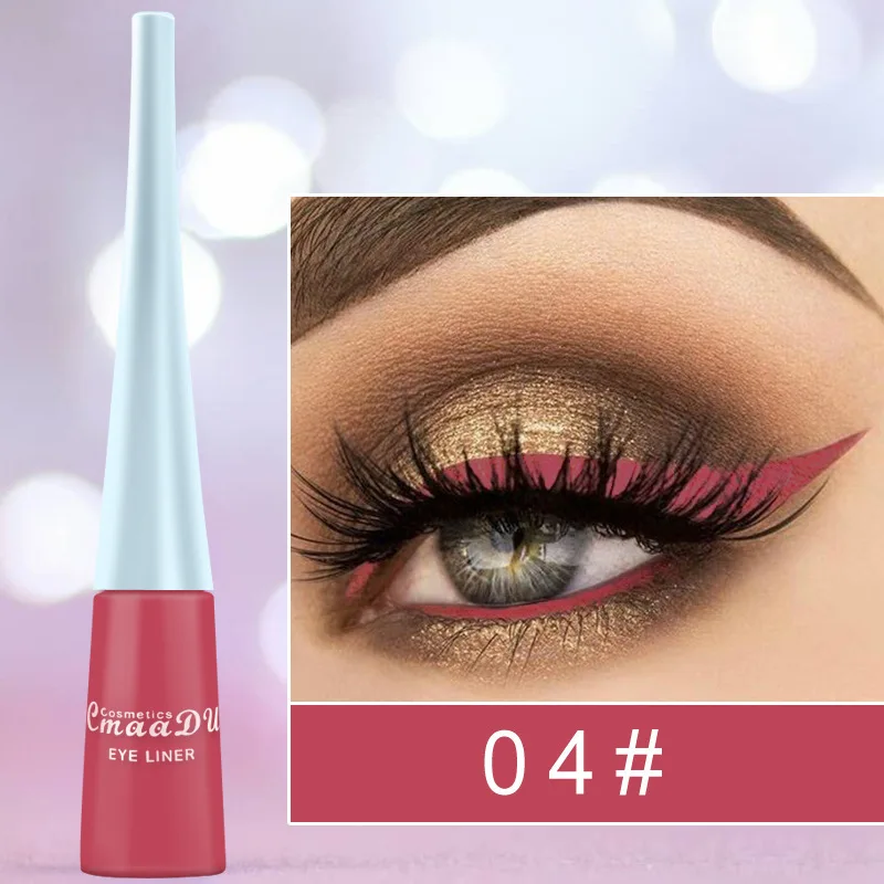 

CmaaDu 17-color liquid eyeliner pen, fine matte eyeliner pen, not easy to smudge or fade on stage, long-lasting makeup