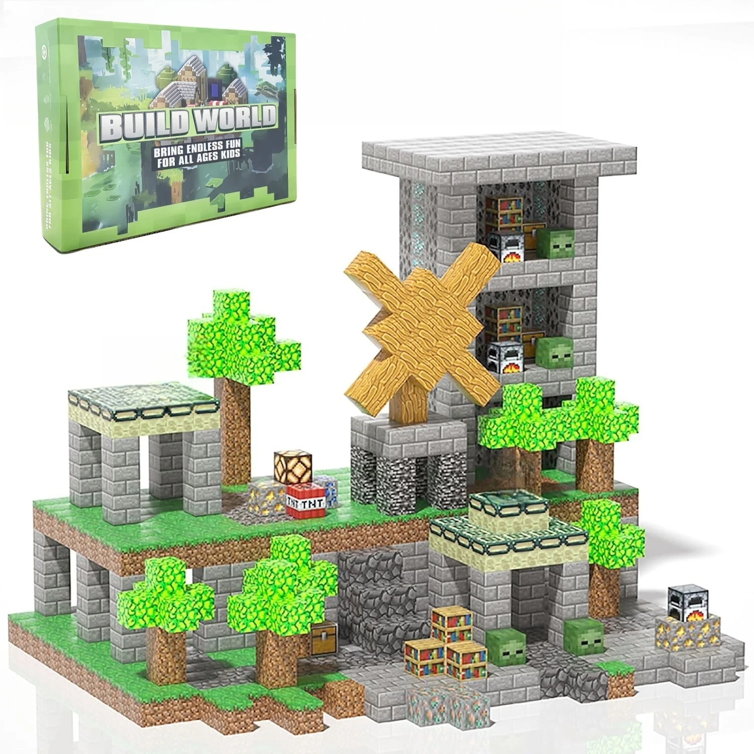 128 قطعة اللبنات المغناطيسية مكعبات المغناطيس بناء البناء التراص مجموعة طفل اللعب الجذعية الحسية لعبة تعليمية هدية