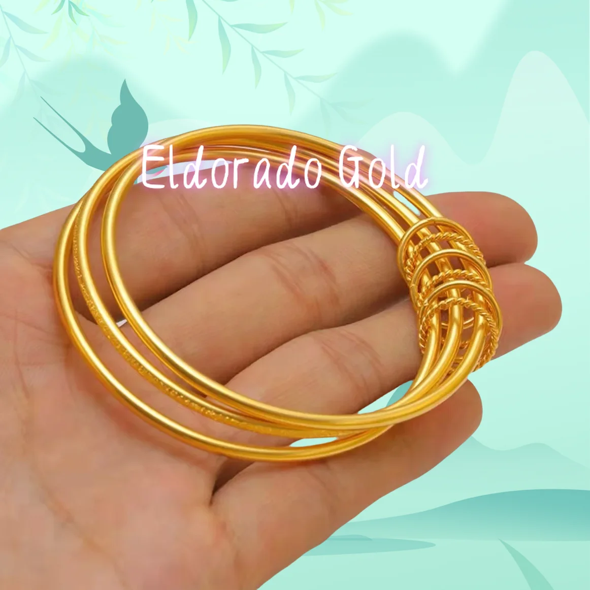 

9999 Three Life Three World Bracelet 24 Real Gold Aperture Bracelet Fixed Bangle Bracelet Valentine's Day Gift to GirlfriendVale