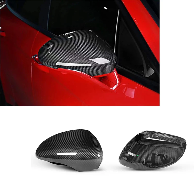 Real Dry Carbon Mirror Cover for Panamera 971 2017-2021 Car Mirror Cover