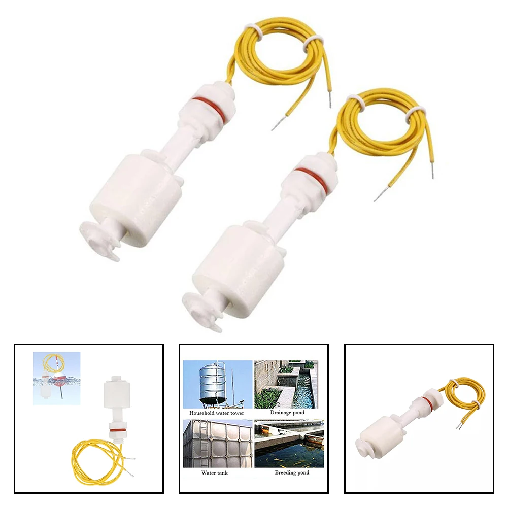 2pcs PP Float Switch M10 77mm Fish Tank Vertical Water Level Sensor For Pool Electrical Equipment Supplies