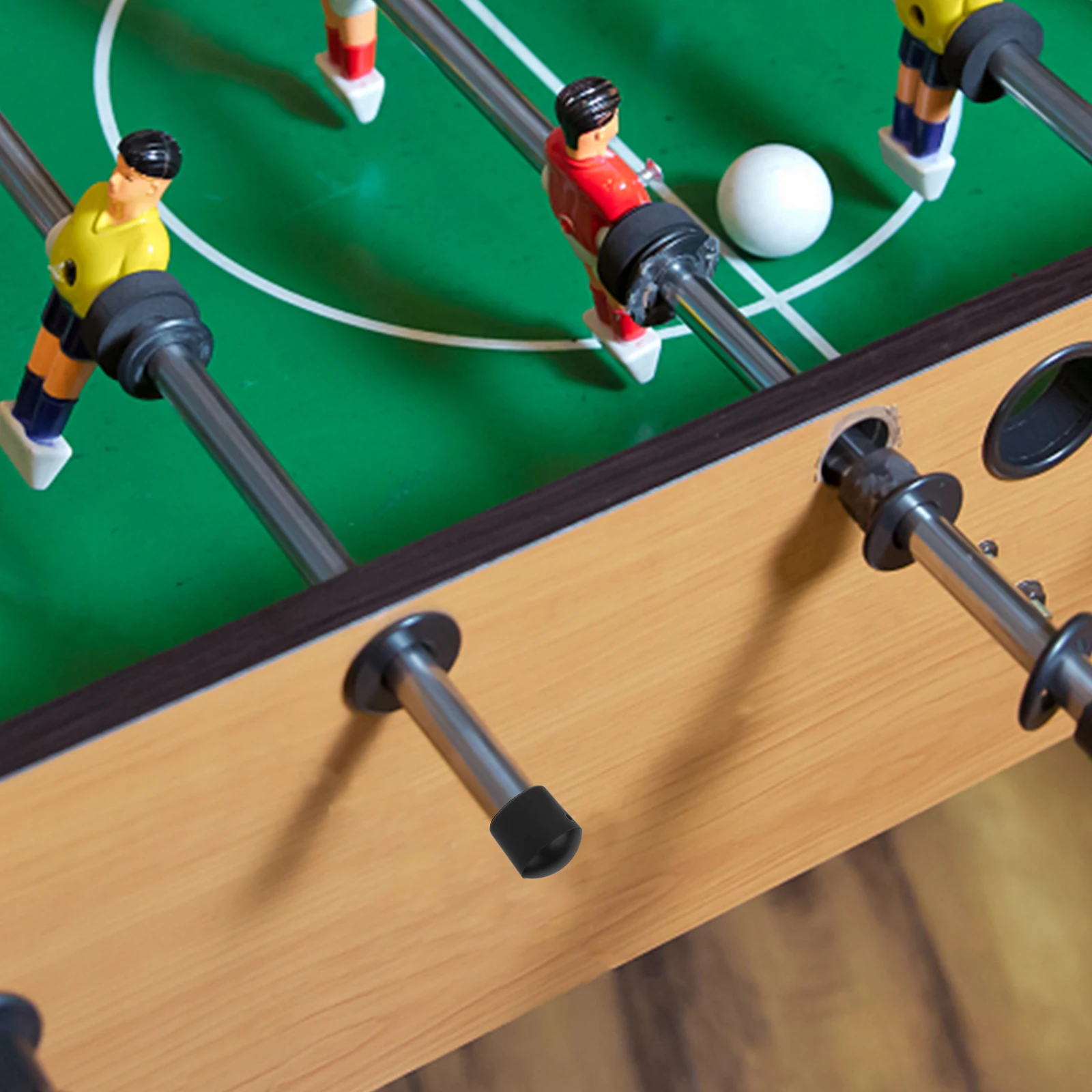 

10pcs Foosball Rod Caps 8mm Lightweight Universal Design Easy Installation Safety End Covers Football Table Accessories Plug