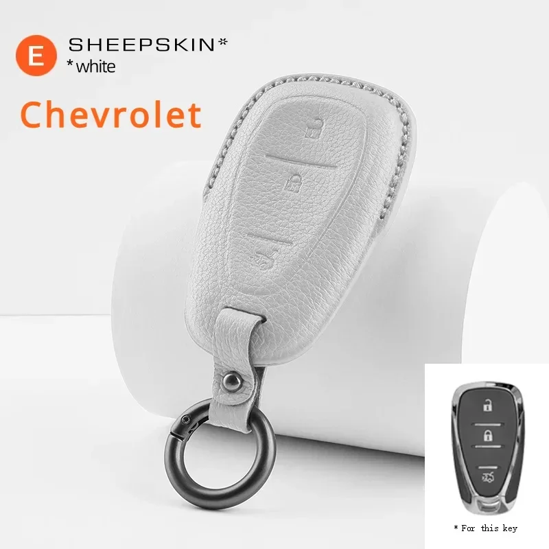 Sheepskin Car Key Protective Case Shell for Chevrolet Cruze Spark Sonic Camaro Volt Bolt Trax Malibu Onix Equinox Orlando Blazer