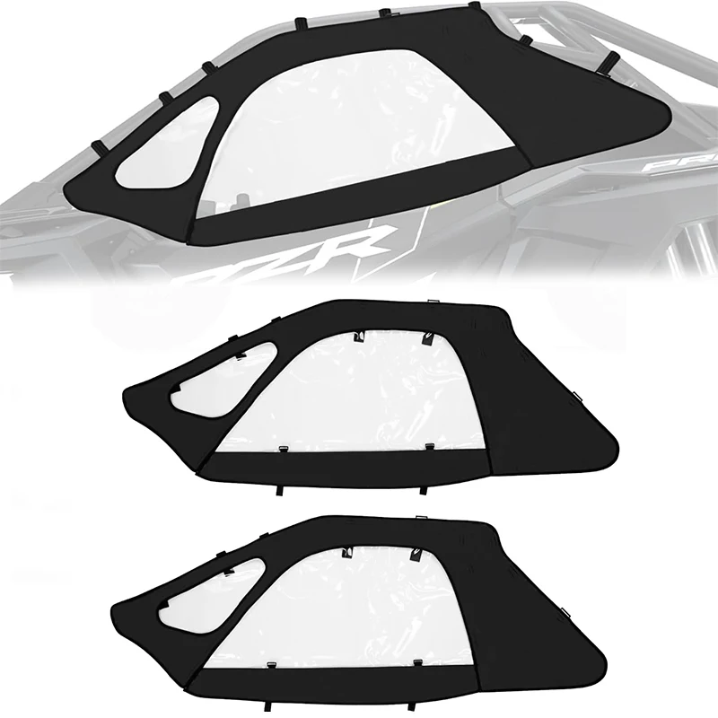 

Soft Cab Enclosures Upper Door Kit Water Resistant Keep Rain/Dust/Mud Away PROXP For 2020-2024 Polaris RZR PRO XP/Turbo R 2-seat