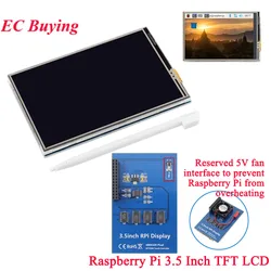 Módulo de pantalla táctil LCD TFT de 3,5 pulgadas, 3,5x320, controlador ILI9486, interfaz SPI para Raspberry Pi A + B + 2B 3B + 4B