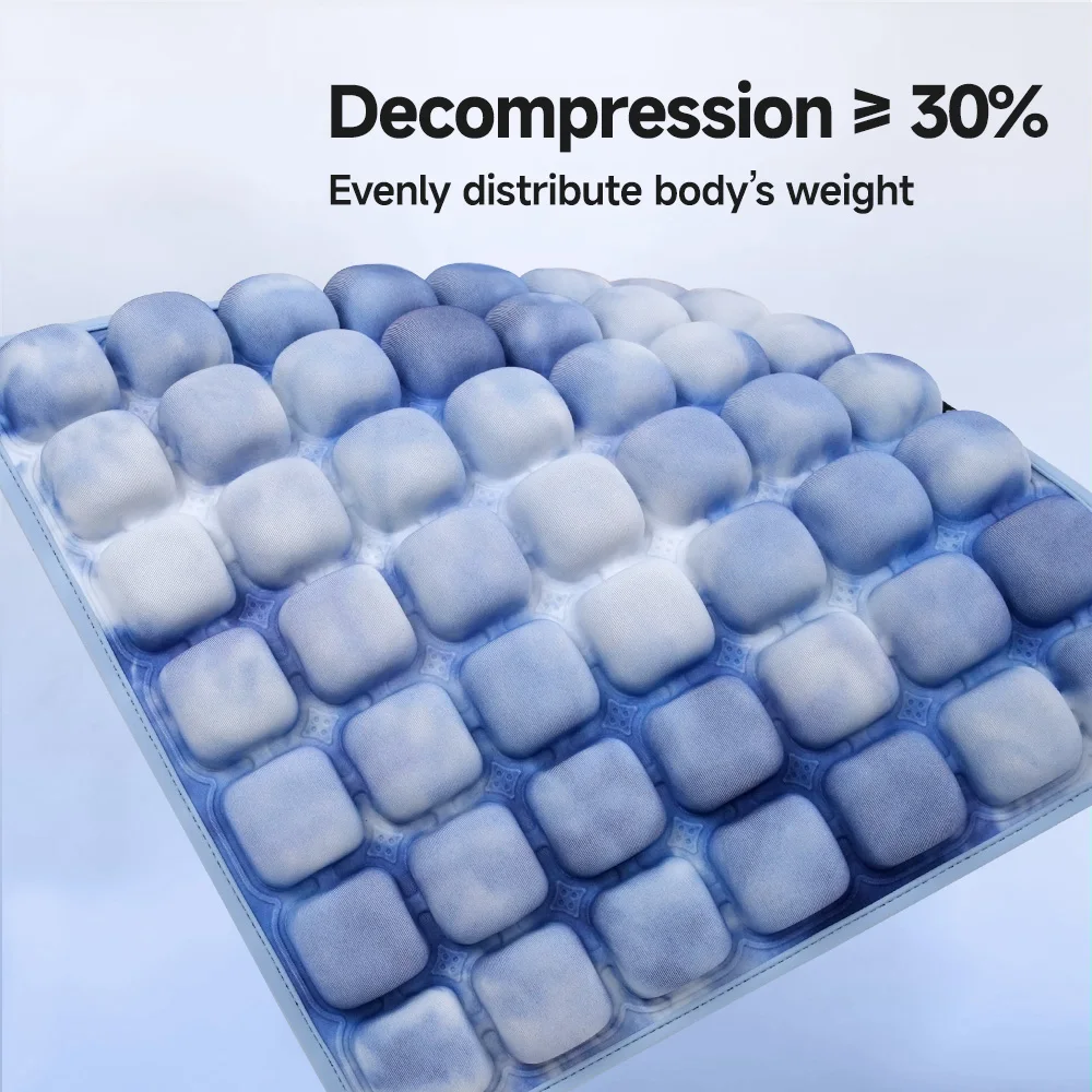 1pc 3D Ergonomic Chair Cushion For Long Sitting, Office Chair Car Seat Cushion, Adjustable Inflatable Cushion