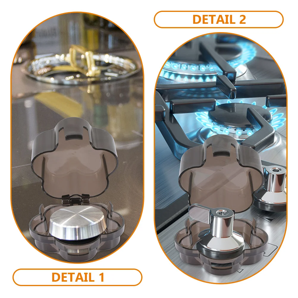 4 Pcs Gas Switch Protection Cooker Knobs Stove Guard Plastic Covers Safety for Baby Child-proof