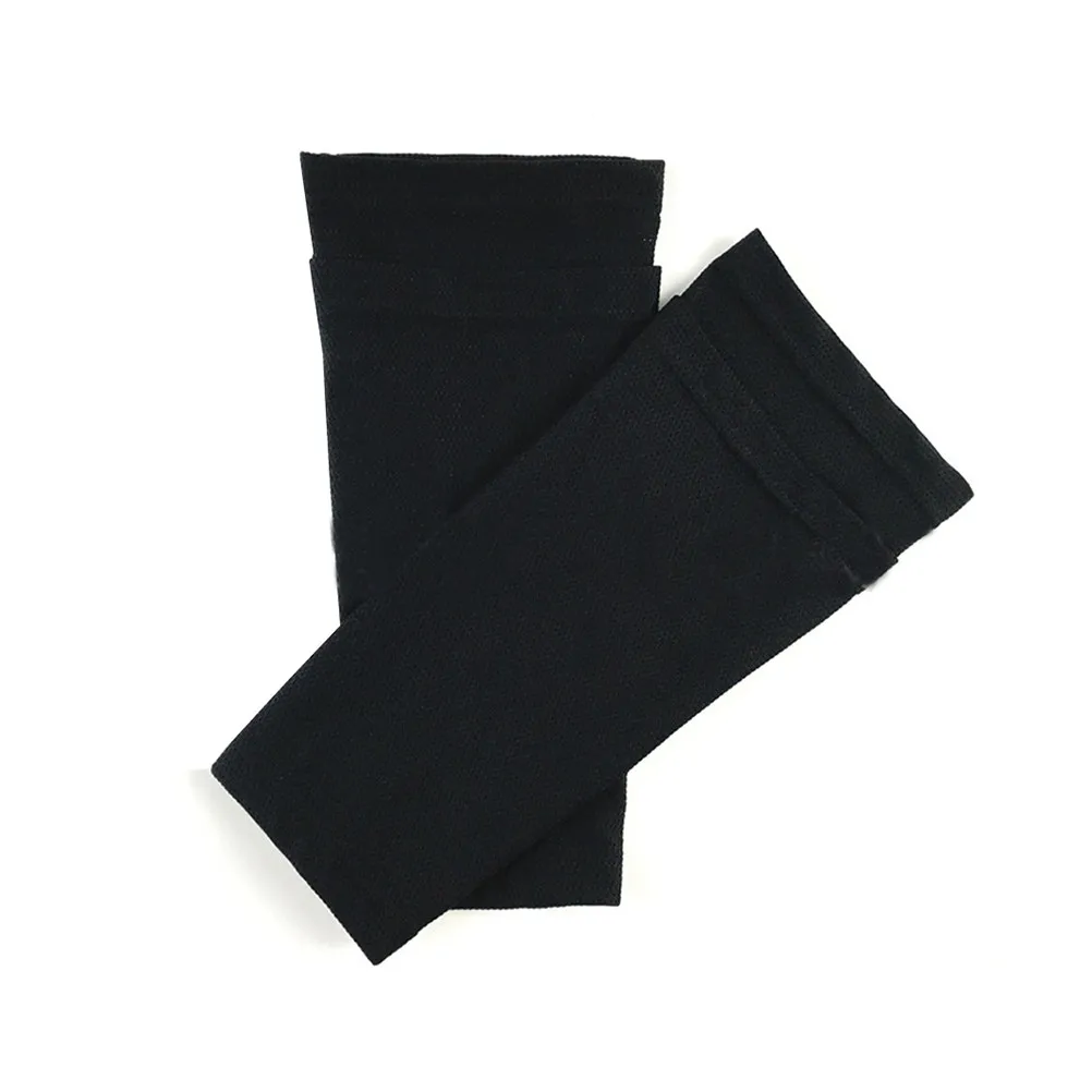 1Pair Calf Compression Sleeves Black Kids Size Super Stretchy Thin Design Leg Support Protector Socks for Football Running Pain