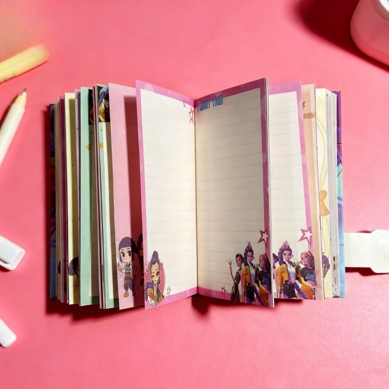 الإبداعية KPop شيطان الصيادين سلسلة ميرا رومي زوي جديد لطيف أنيمي الكرتون نمط المألوف المحمولة المغناطيسي إغلاق دفتر #6