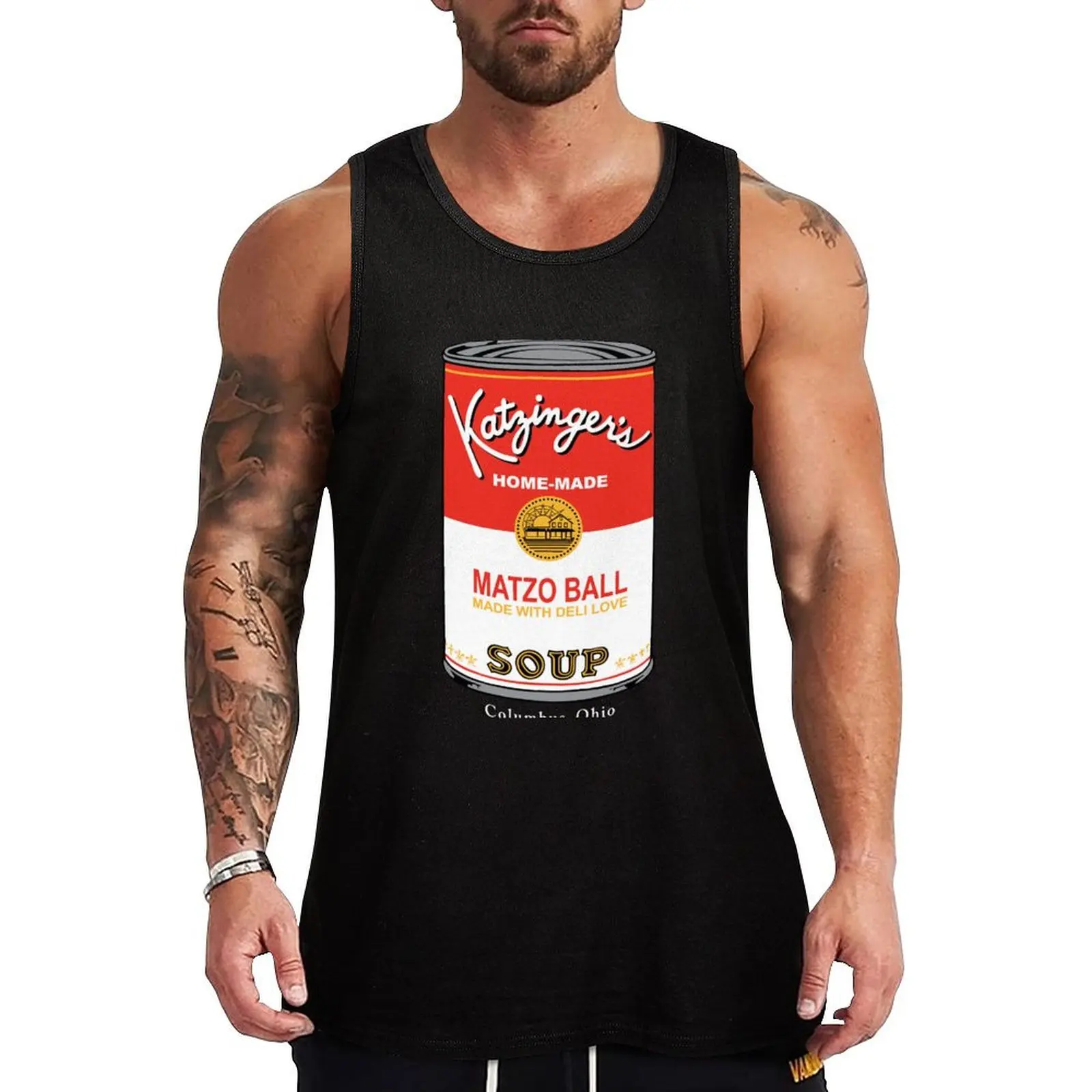 Matzo Ball Soup Can Tank Top cool things fitness clothing for men