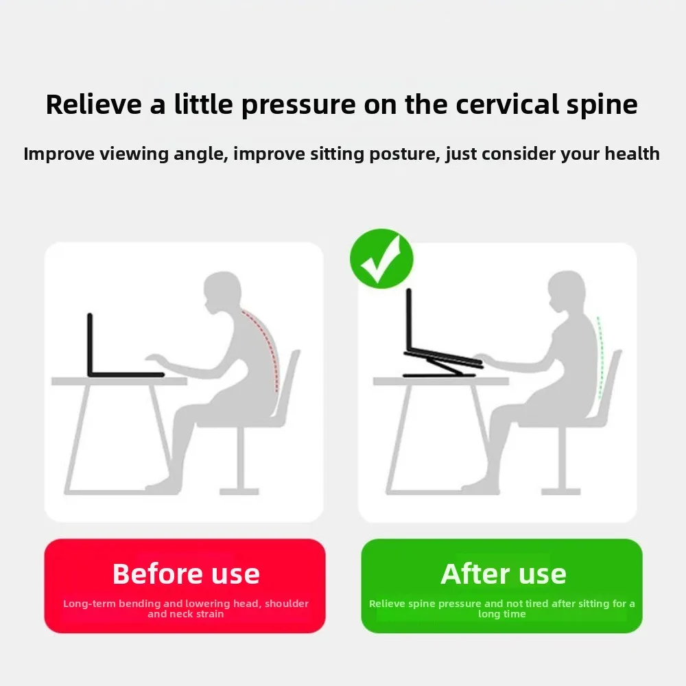 

360 ° Вращающаяся вращающаяся подставка для планшета, регулируемый рассеиватель тепла, держатель для ноутбука, складной противоскользящий металлический кронштейн для ноутбука, ноутбука