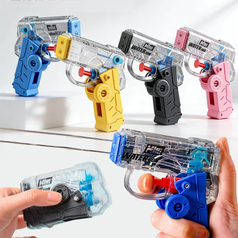 2-in-1 Manuelle Wasserpistole mit Fingerspitzen-Gyroskop, Fidget-Spielzeug, Sommer-Pool-Party, Strand-Schießspiele, Outdoor-Spielzeug, Geschenke für Jungen und Mädchen