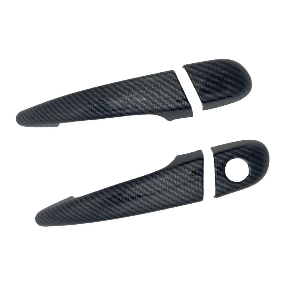 سيارة الديكور غطاء مقبض الباب لسيارات BMW Serie 3 E46 330ci 1996-2005 اكسسوارات السيارات ألياف الكربون ملصقات التصميم الخارجي #4