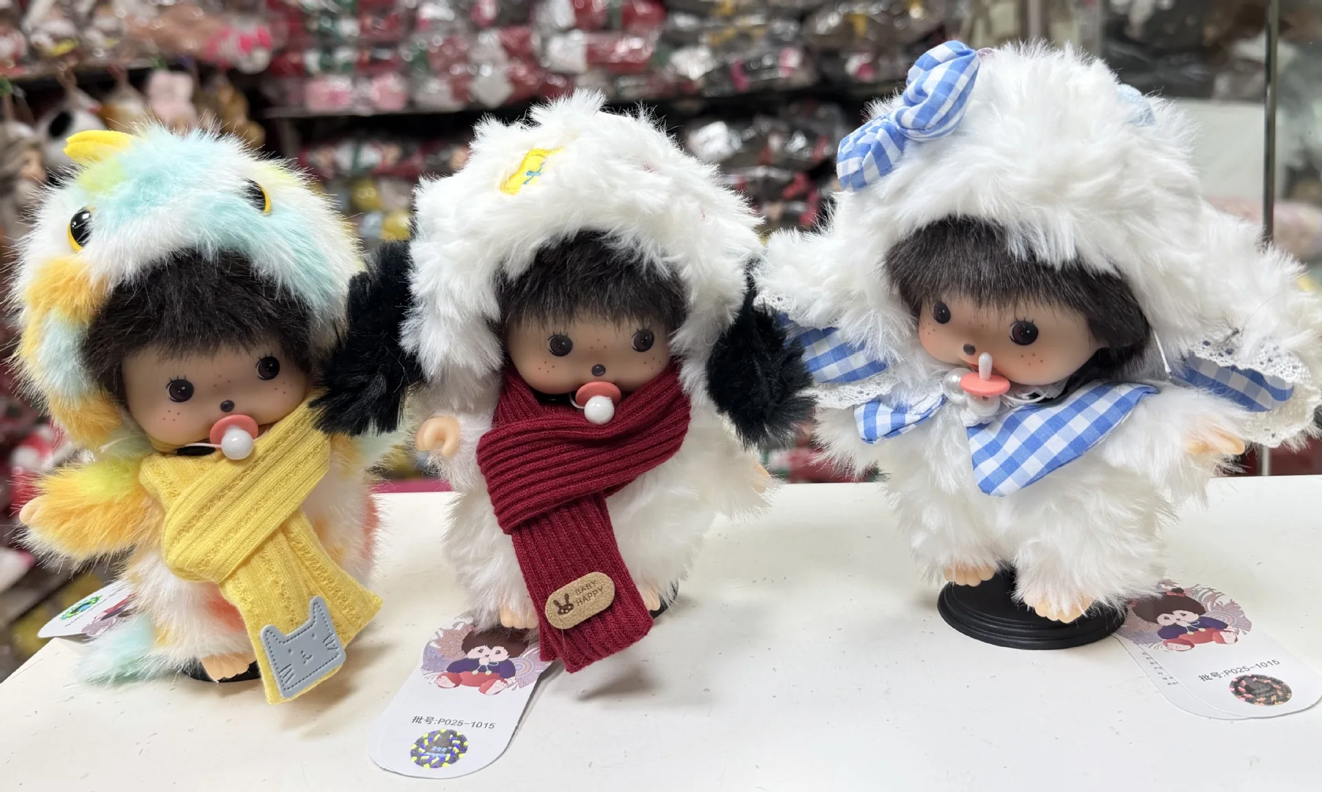 

for Monchichi Keychain Kawaii Keychains Bags Hanging Pendant Monchichi Doll Hanging Charms Birthday Gift 몬치치 키링