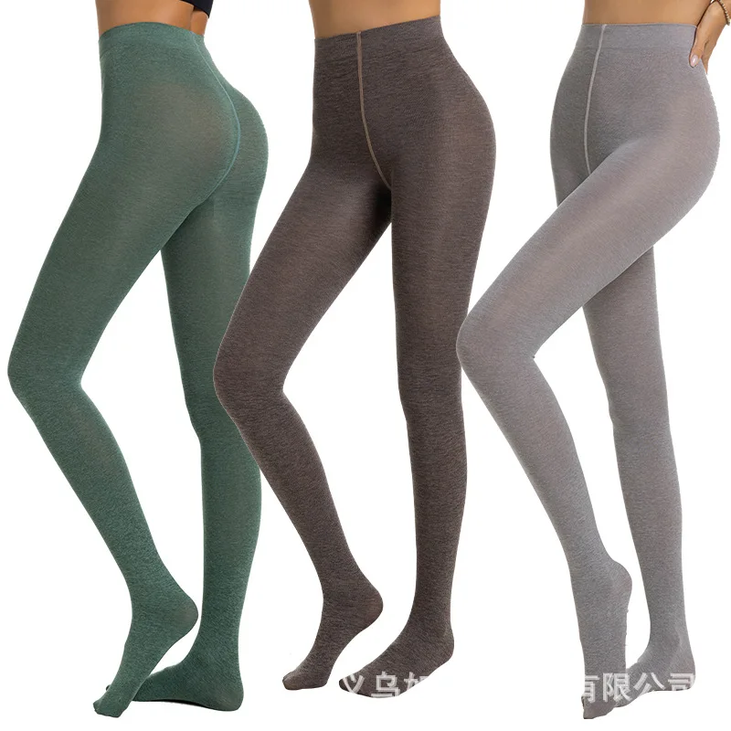 

45-65kg Women Tights Imitation Cotton 80d Pants Naked Ammonia Knitted Two Color Gray Pantyhose 2026 New Design Leggings