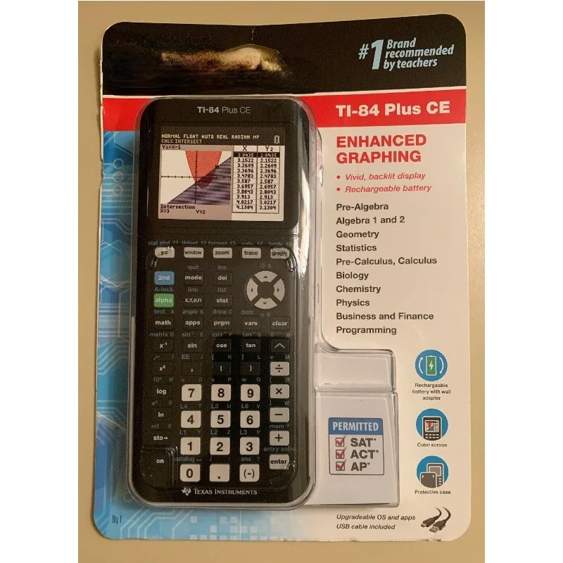 TI-84 plus Ce Color Screen Graphic Calculator Sat/AP/IB Exam