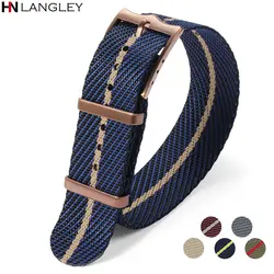 20mm 22mm Nylon Watch Strap for Tudor for Seiko for Rolex Men Sport Universal Bracelet Copper Buckle for Samsung Galaxy Watch3/4