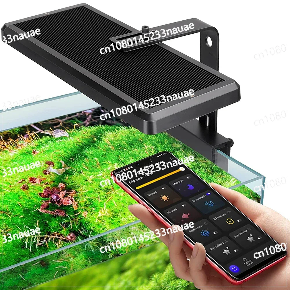 APP Bluetooth Control Fish Tank Light Dimmable Full Spectrum Led Aquarium Waterproof Algae Coral Lamp Fishbowl Bracket Lights