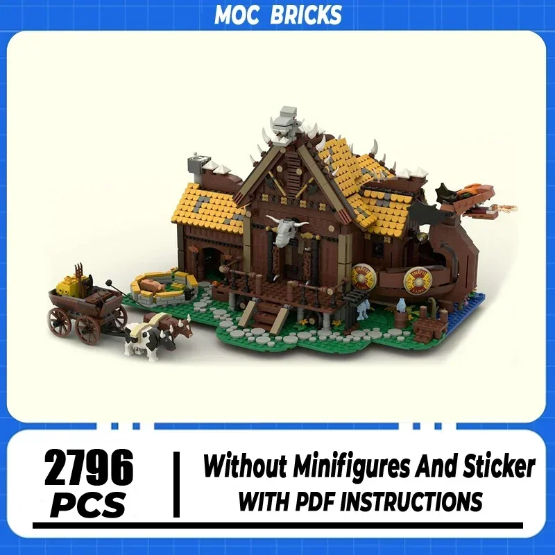 

Moc Building Blocks Viking villagel Model Technology Bricks DIY Street View Creativity Toys For Holiday Gifts