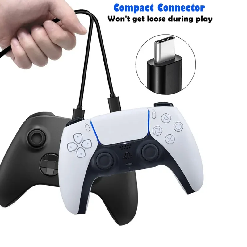 Type C USB Charger Cable for playstation 5/switch controller series Controller USB C Data for Playstation ps5 cable charge