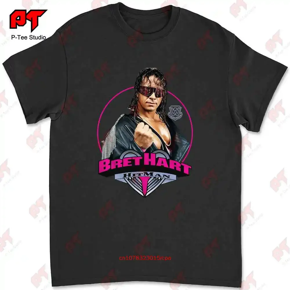 Bret Hart Hitman Popular Wrestling T-shirt XOM8