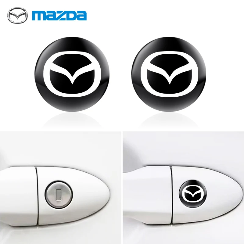 3D Car interior Decorative Stickers Key Badge Steering Wheel Decoration Stickers For Mazda 3 6 Atenza Axela Demio CX3 CX5 MP MS