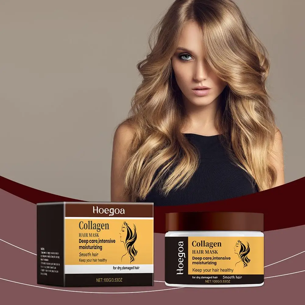 1 caja de película de colágeno para el cuidado profundo del cabello, repara el encrespamiento, China, mejora suavemente el cabello seco, productos para el cuidado del cabello