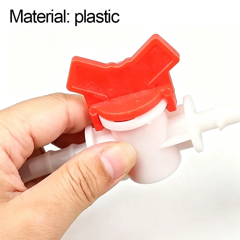 1pcs 4mm 6mm 8mm 10mm 12mm 16mm 20mm 25mm PVC Hose Barb Two Way Plastic Ball Valve Aquarium Garden Micro Irrigation Connector