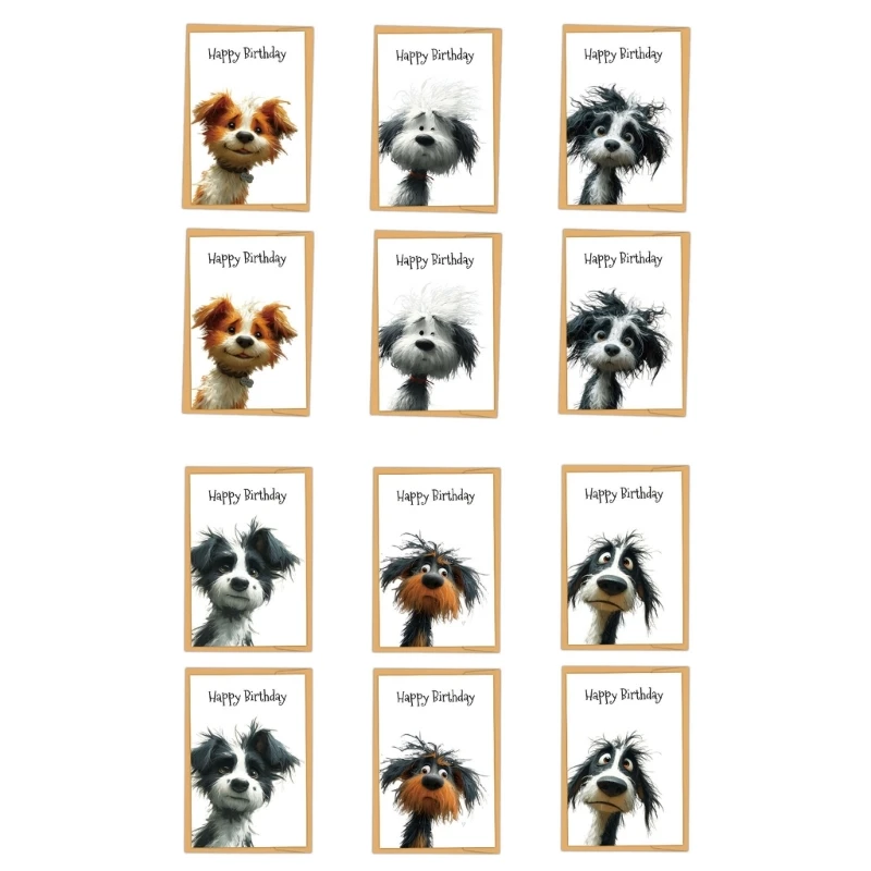 Carte d'anniversaire X22D Weird Mileposts pour d'autres personnes importantes, emballage durable, designs inclus pour