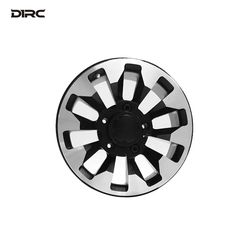 D1RC Mozzo ruota di simulazione per auto da arrampicata in metallo da 1,9 pollici Land Rover Defender Edizione 70th Anniversary Ice and Fire Edition TRX4